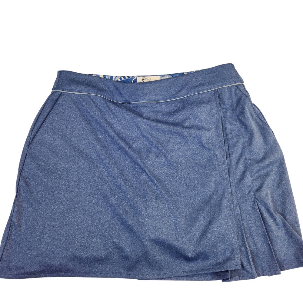 Greg Norman Blue Athletic Athletic Skort Skirt Womens Large Golf NWT